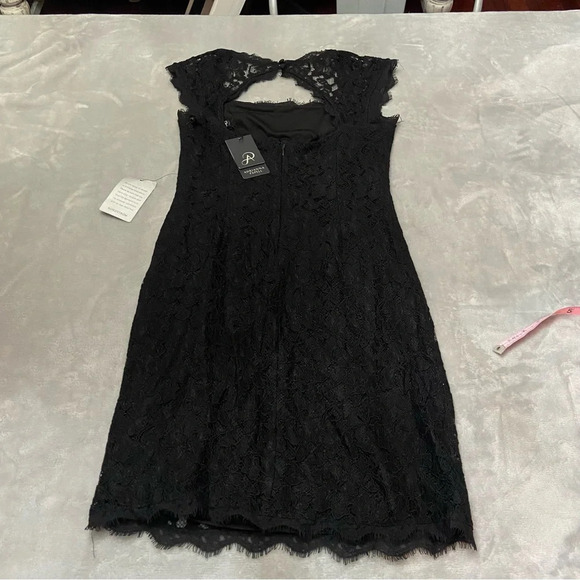 Adrianna Papell Black Lace Mini Dress - Picture 4 of 13